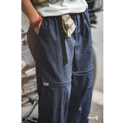 2WAY deconstructed above-the-knee removable cargo pants