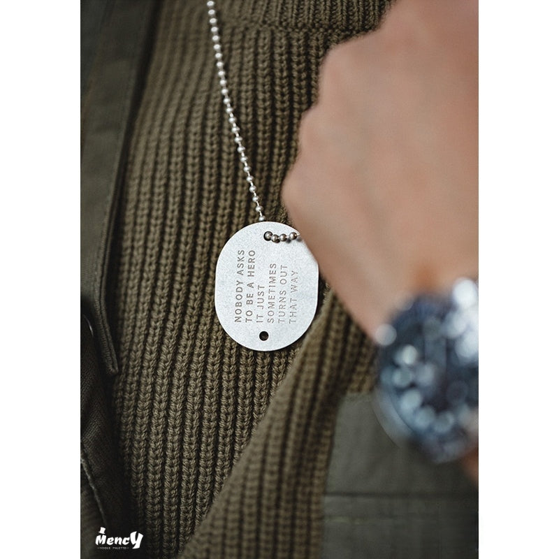 military dog ​​tag necklace