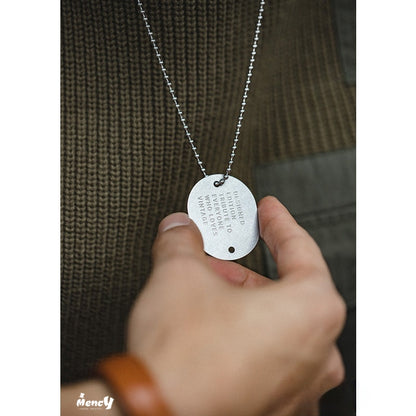 military dog ​​tag necklace