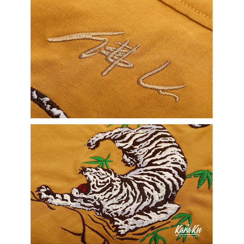 横須賀 虎頭刺繍スーベニアシャツジャケット
