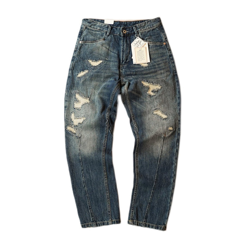 Hard damage vintage denim pants