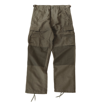 Heavy weight color design cargo pants