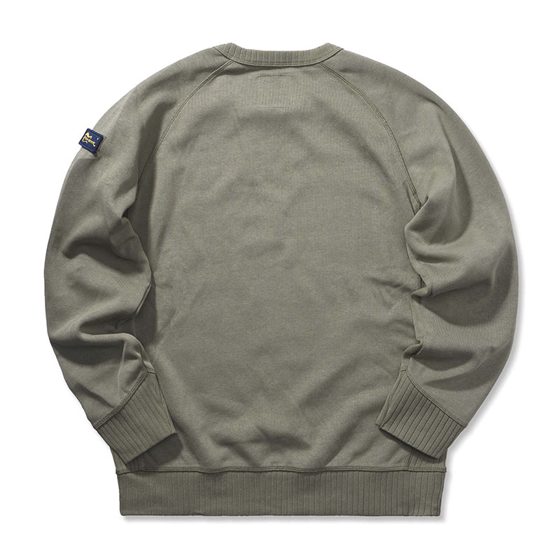 Custom-made rib crew neck sweatshirt
