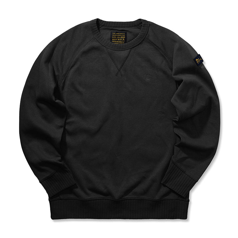 Custom-made rib crew neck sweatshirt