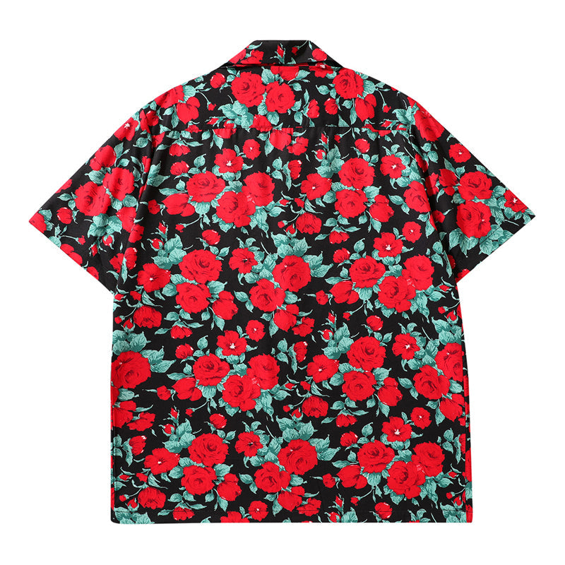 HAWAII ALOHA 「赤いバラ」アロハシャツ