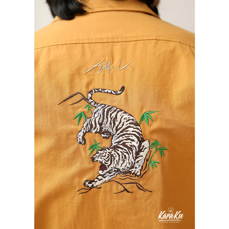 横須賀 虎頭刺繍スーベニアシャツジャケット