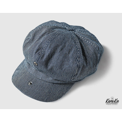2 types to choose from: Yarn-dyed denim & wool blend casquette